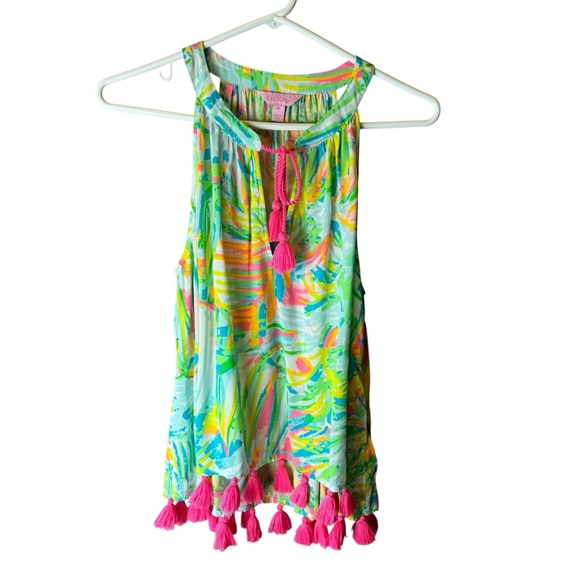 Lilly Pulitzer Tops - Lilly Pulitzer Sea Salt and Sun Roxi Top M 27124